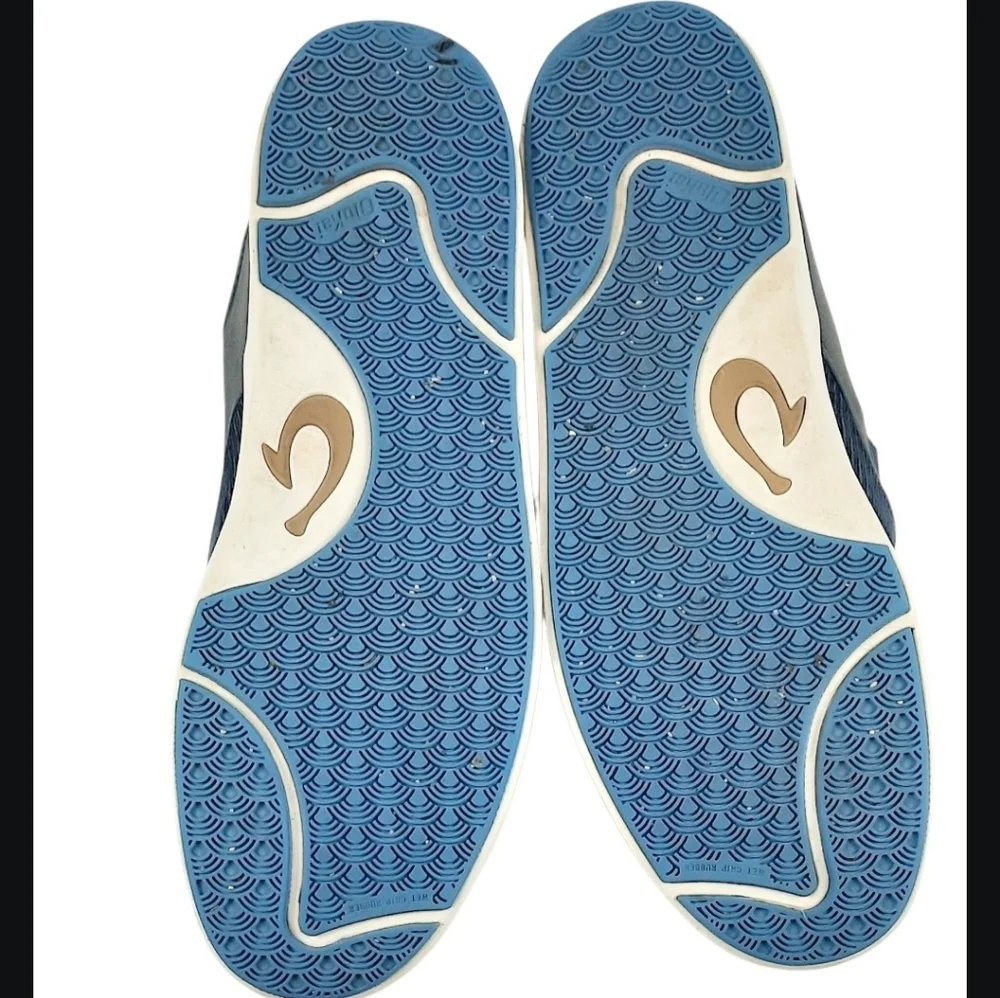 Olukai Men’s LAE’AHI KAPA Corduroy Slip On Shoes Blue Suede US 14